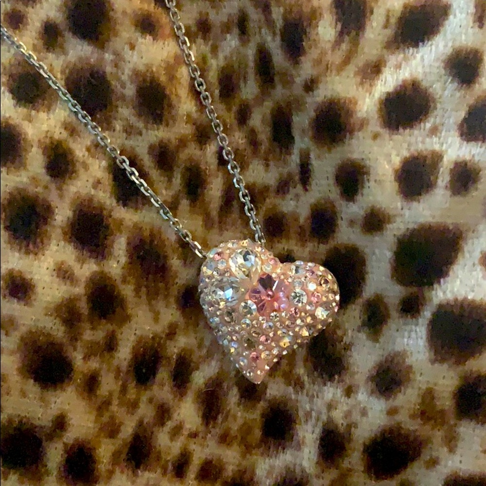 Swarovski Alana pink heart necklace